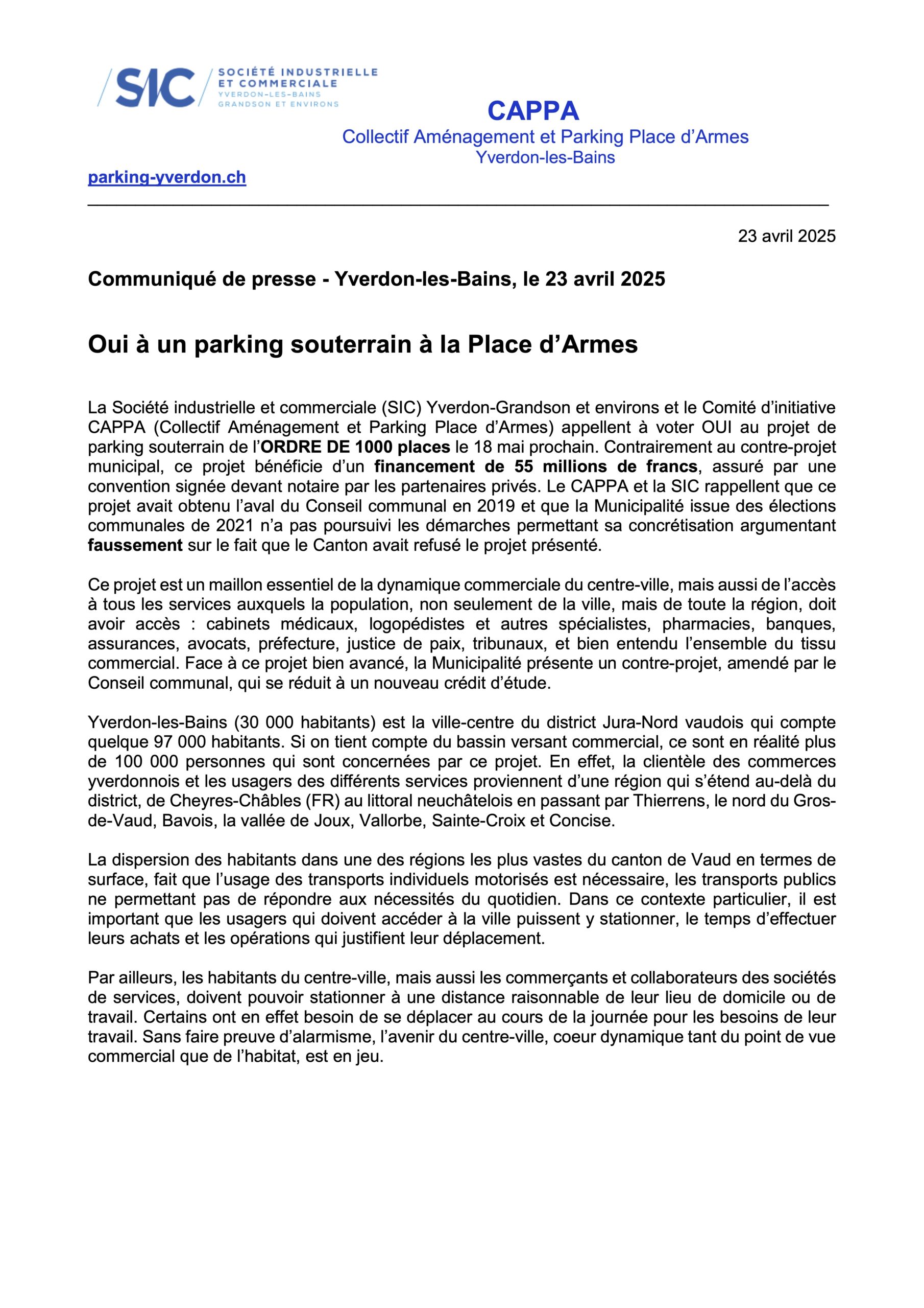 23.04.2025_Communiqué de presse CAPPA-SIC 23.04.2025_Communiqué de presse CAPPA-SIC